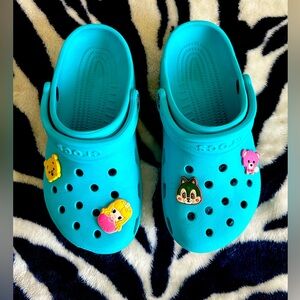 Teal CROCS
